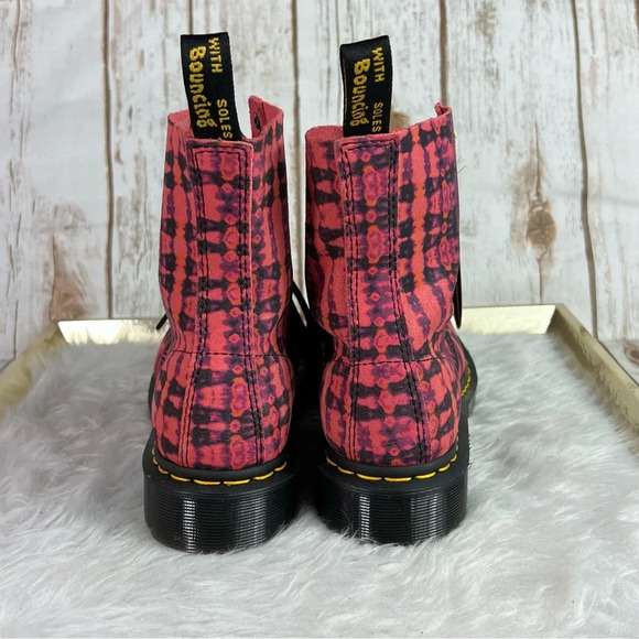 New Dr. Martens 1460 Pascal Tie Dye Suede Leather Lace up Boots - Picture 4 of 11